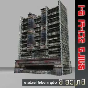 Building Of Scifi Station 3d model