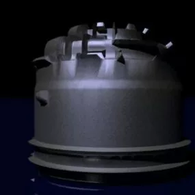 Scifi Building Rustic Station 3d model