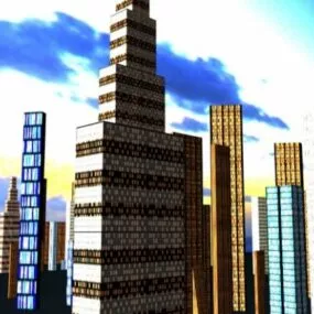 Building Lowpoly Gaming Style 3d model