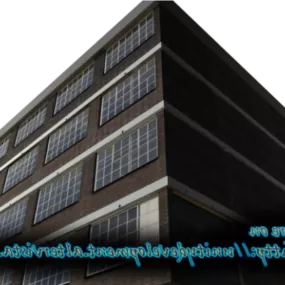 Apartment Building 4 Storey 3d model