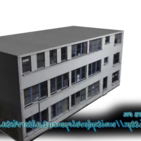 Apartment Building 3 Storey 3d model