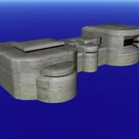 Military Bunker 3d model