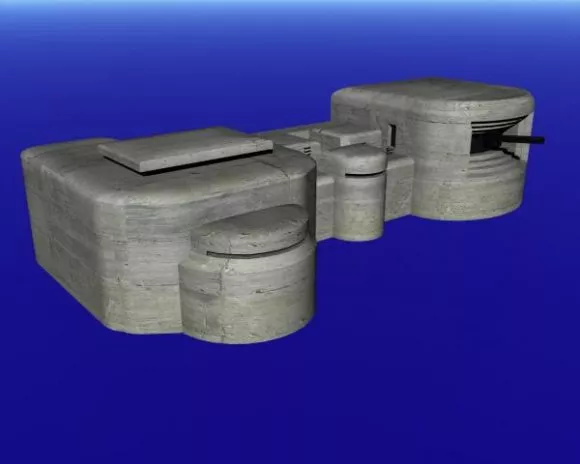 Round Monument Building 3d model