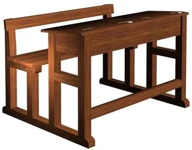 Coffee Table With Table Lamp And Horn Decoration 3d model