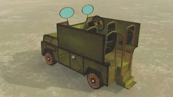 Heavy Transport Truck With Empty Back 3d model
