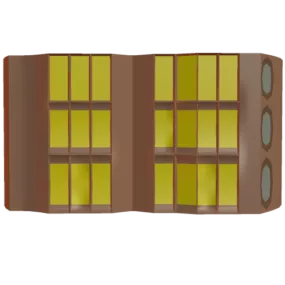 Apartment Business Building Facade 3d model