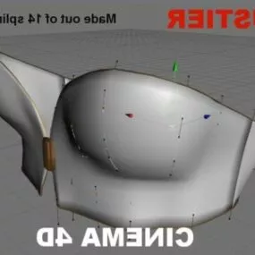 Fashion Bustier Spline 3d model