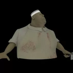 Butcher Man Character 3d model