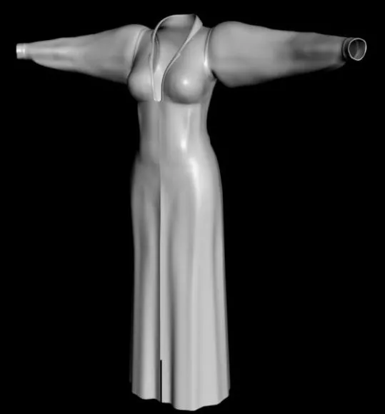 Warrior Girl In Suit Concept Character 3d model