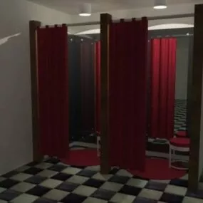 Changing Room Interior 3d model