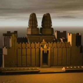 The Rock Castle Building 3d model