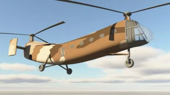 Transport Aircraft Ch21 Shawnee 3d model Transport Aircraft Ch21 Shawnee 3d model