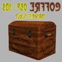 Wood Treasure Box 3d model