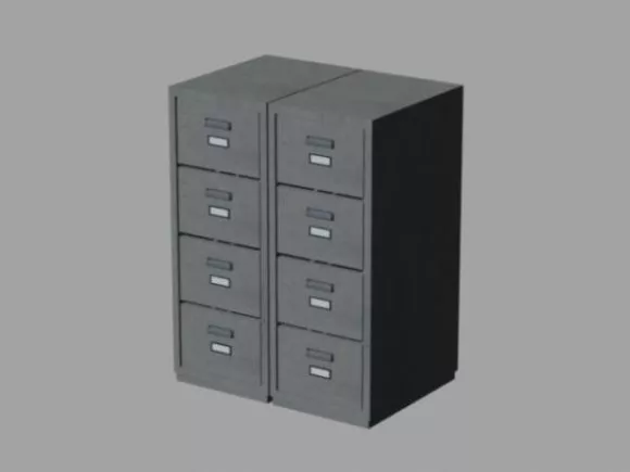Commode Side Cabinet 3d model