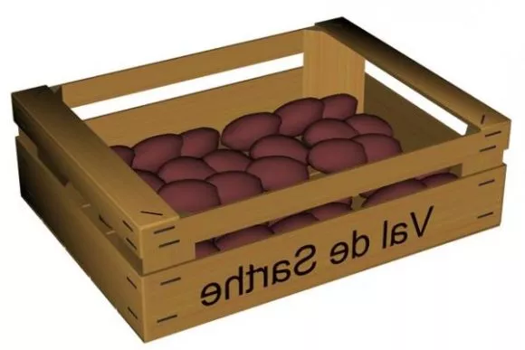 Simple Crate Box 3d model