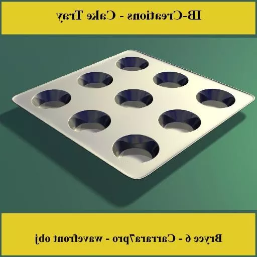 Dotted Cake Tray 3d model Dotted Cake Tray 3d model