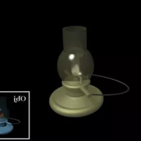 Vintage Camp Lamp 3d model