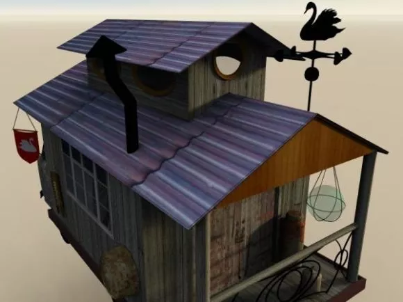 Tiles Roof Clay Material 3d model