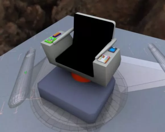 Captain Chair Star Trek Furniture 3d model Captain Chair Star Trek Furniture 3d model