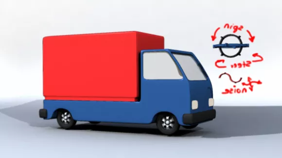 Lowpoly Truck Cartoon Vehicle 3d model Lowpoly Truck Cartoon Vehicle 3d model