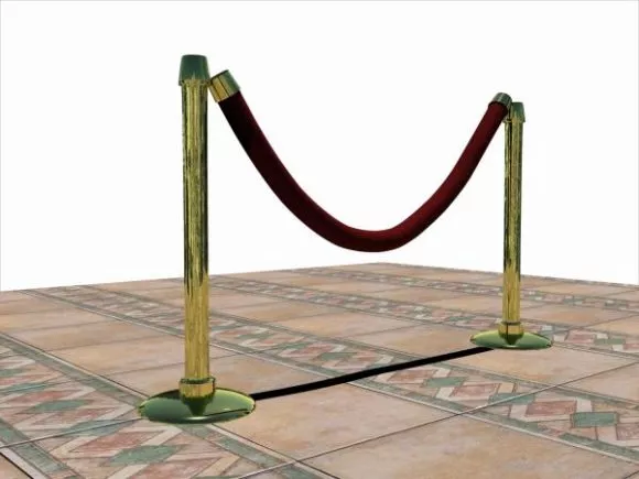Barricade Isolated Fence 3d model
