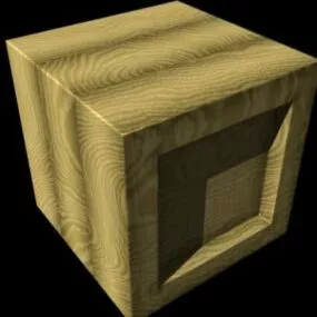 Wood Crate Box 3d model