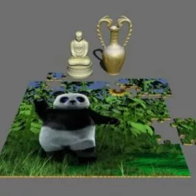 Buddha Statue Sculpture 3d model