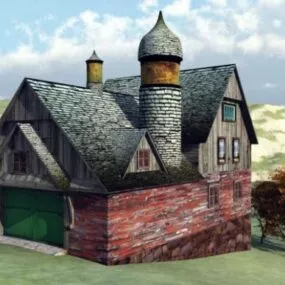 Carriage Barn House 3d model