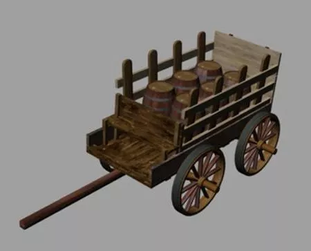 Cart Vehicle House Shape 3d model