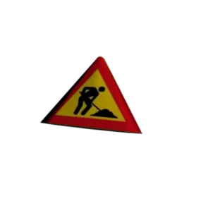 Street Warning Sign Board 3d model