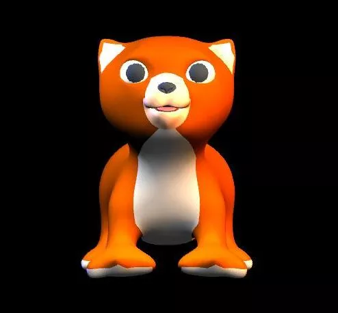 Cute Cartoon Kitten Cat 3d model Cute Cartoon Kitten Cat 3d model
