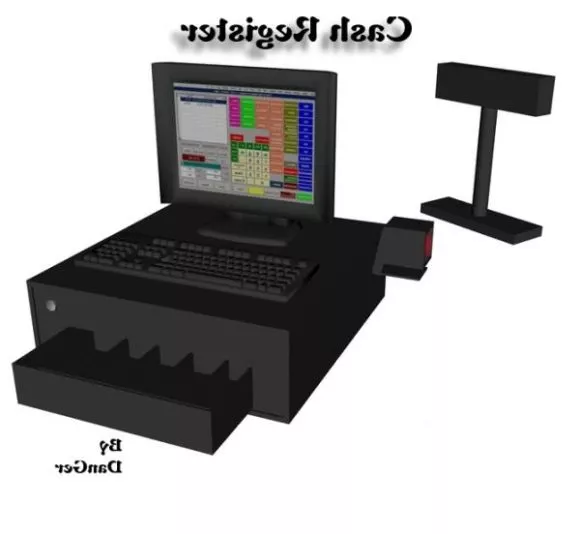 Cash Register Equipment 3d model Cash Register Equipment 3d model