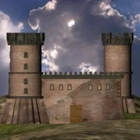 Medieval Castle Architecture 3d model