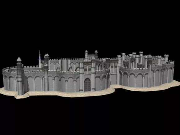 Medieval Big Stone Castle 3d model Medieval Big Stone Castle 3d model