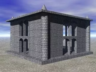 Hangar Station Futuristic Building 3d model