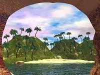 Cave Landscape View 3d model