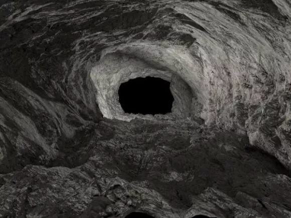 Waterfall Cave Landscape 3d model