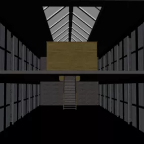Hall Building Interior 3d model
