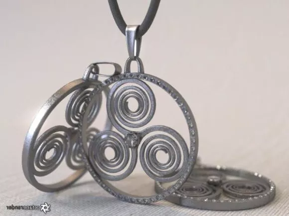 Celtic Jewelry Amulet 3d model Celtic Jewelry Amulet 3d model