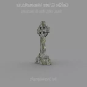 Celtic Gravestone 3d model