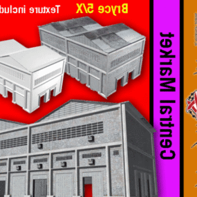 Central Market Building 3d model