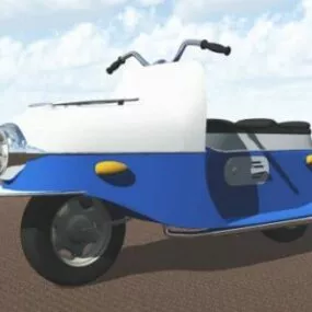 Italian Scooter Motorcycle 3d model