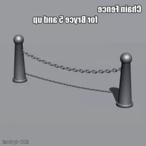 Chain Fence 3d model