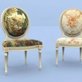 Furniture Chair Louis Xvi 3d model