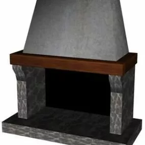 Chimney Fireplace Furniture 3d model