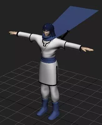 Sombrero Man Character 3d model