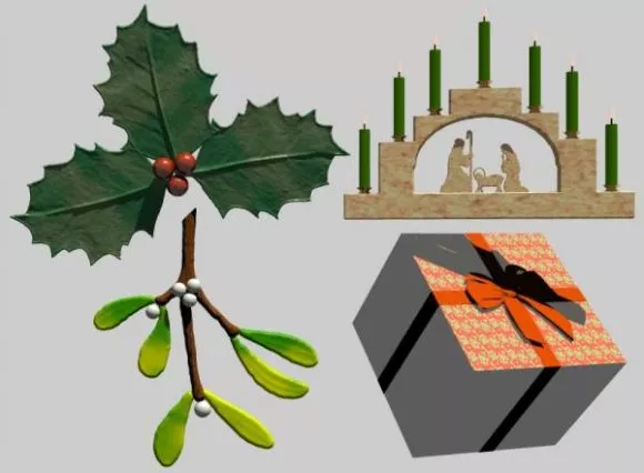Oriental Shape Decoration 3d model