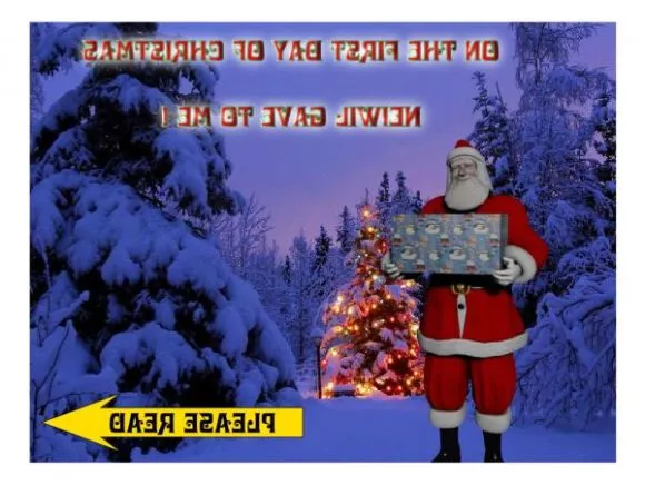 Santa Claus With Gift Christmas Scene 3d model Santa Claus With Gift Christmas Scene 3d model