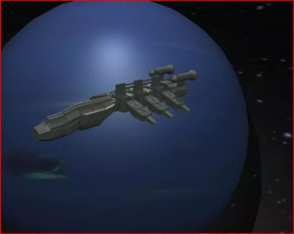 Interceptor Futuristic Alien Spaceship 3d model