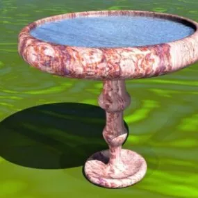 Marble Birdbath Urn 3d model